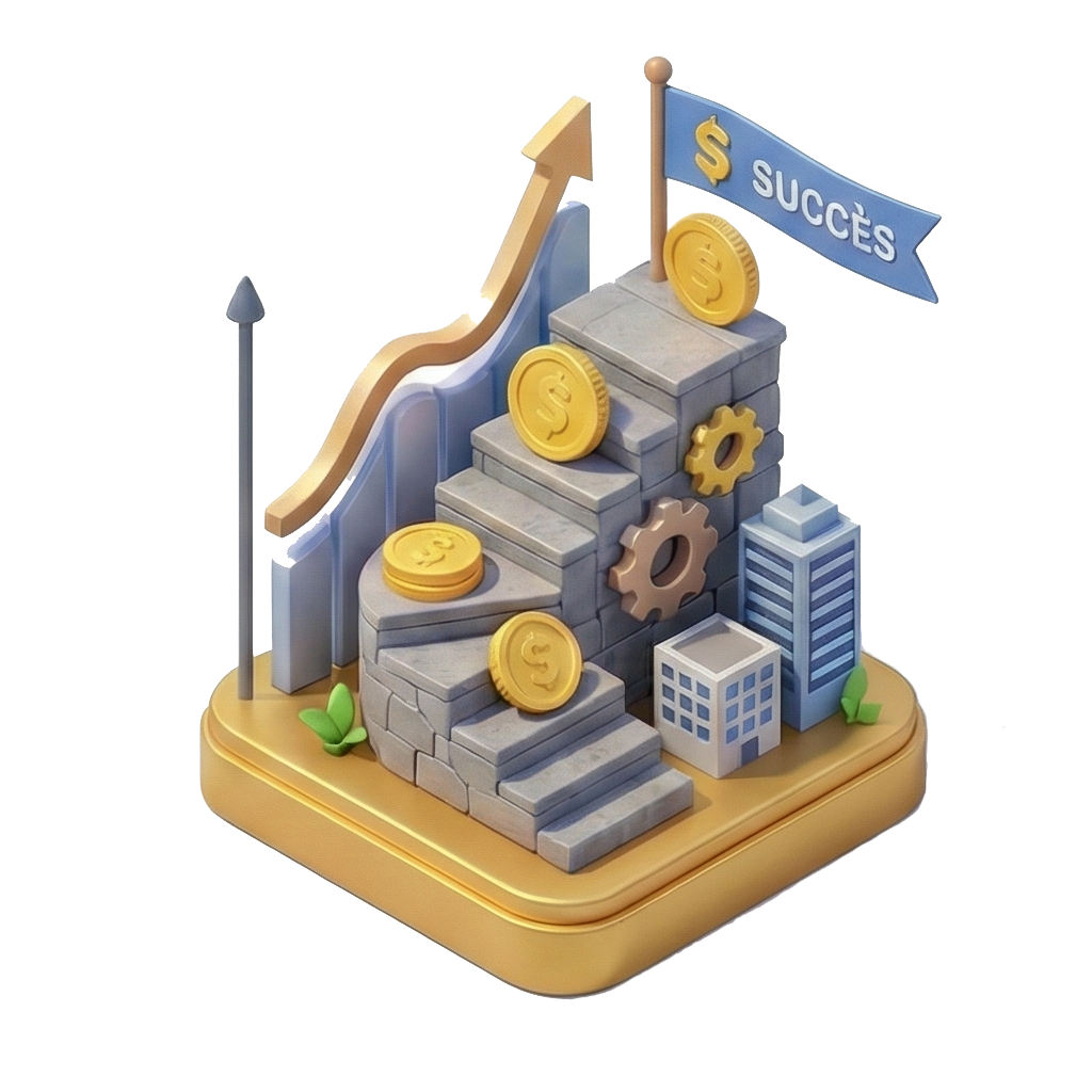 Escalier du succès